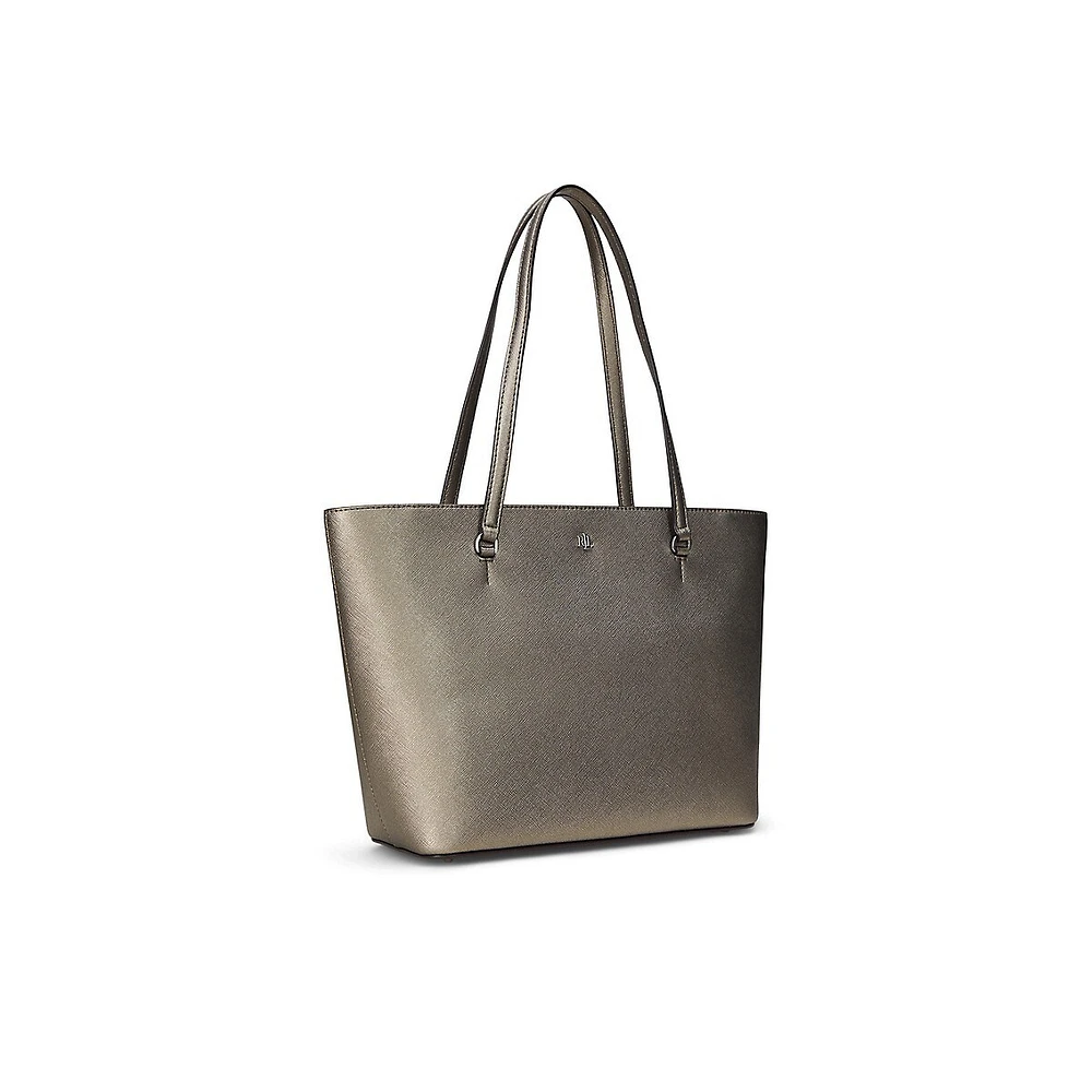 ​Medium Karly Crosshatch Leather Tote