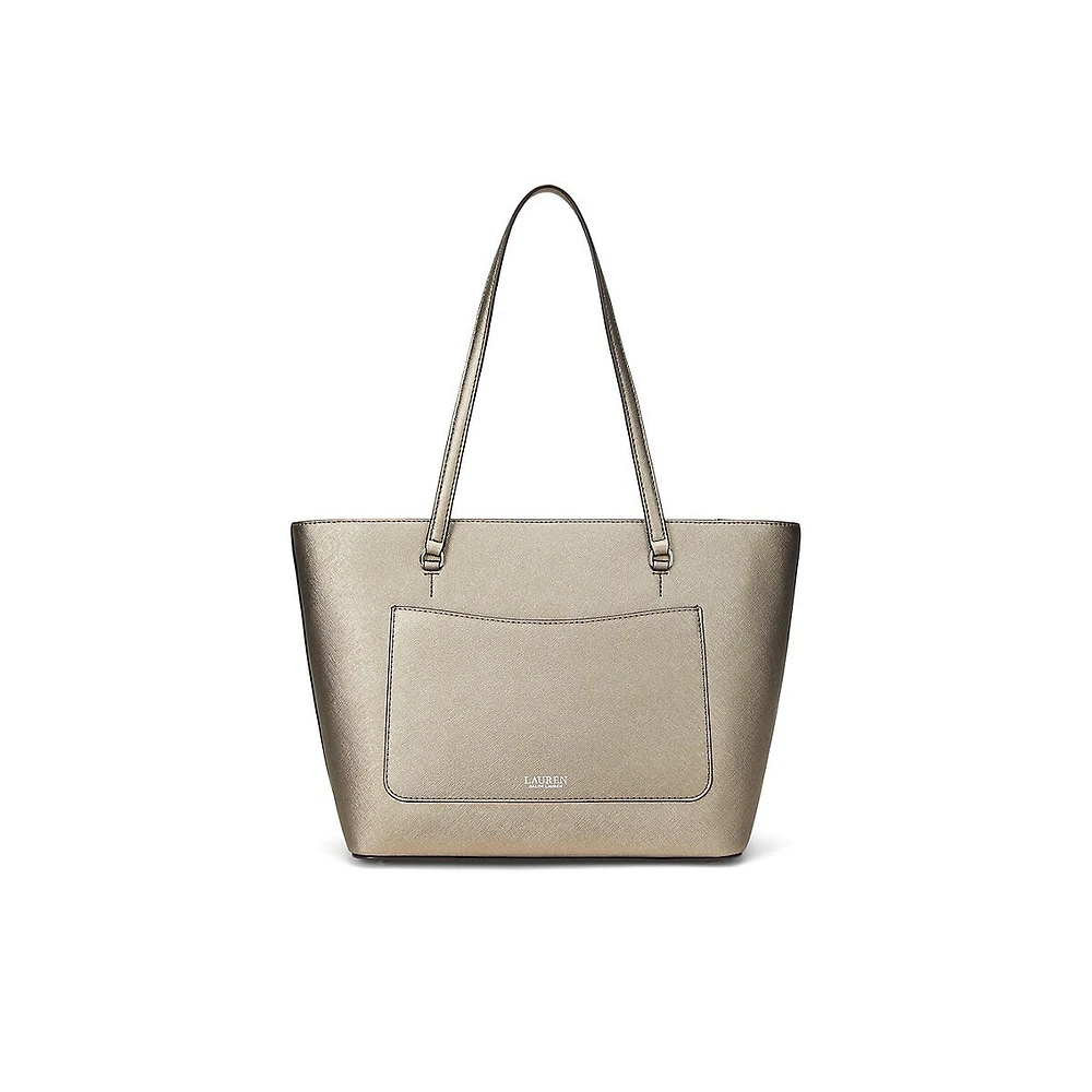 ​Medium Karly Crosshatch Leather Tote