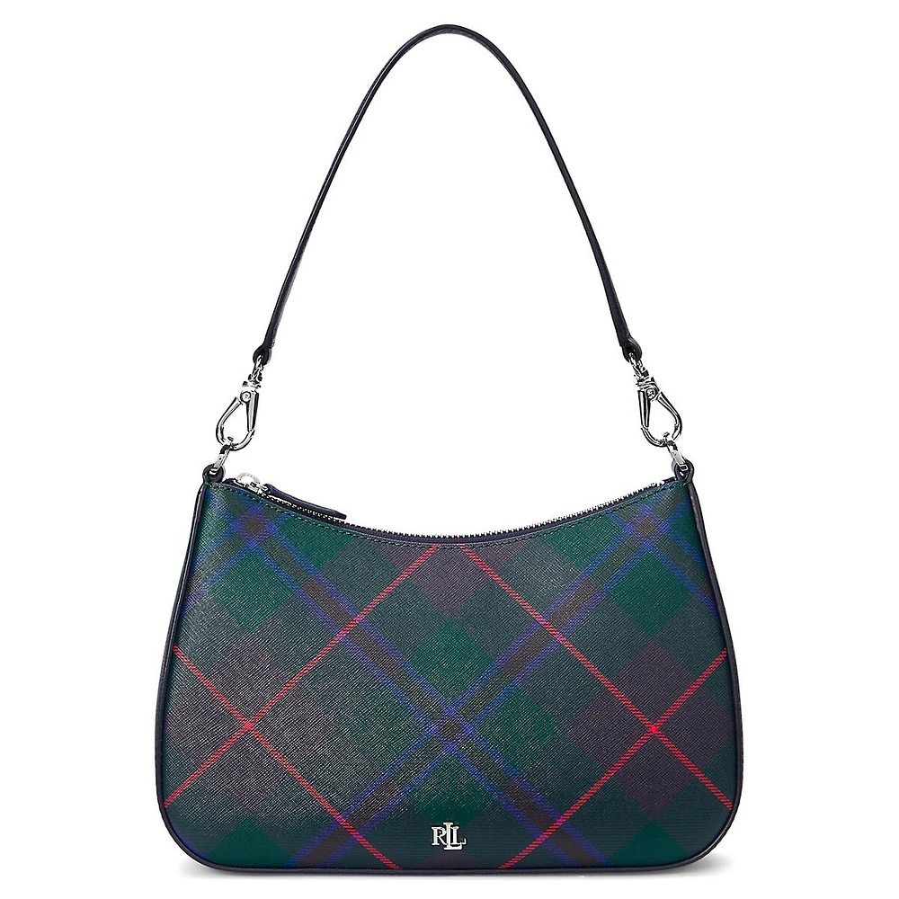 Medium Danni Plaid Leather Shoulder Bag