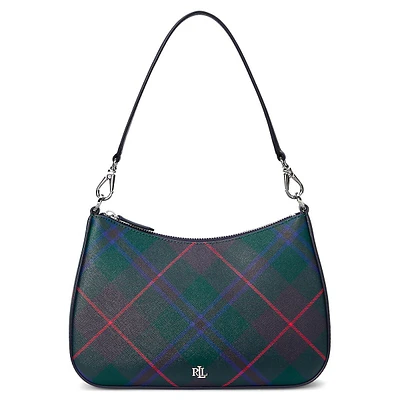 Medium Danni Plaid Leather Shoulder Bag