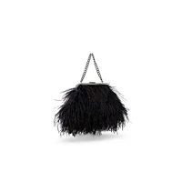 Small Hollie Feather Clutch