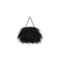 Small Hollie Feather Clutch