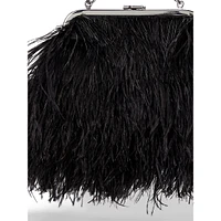 Small Hollie Feather Clutch