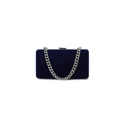 Small Franki Pavé-Logo Velvet Clutch