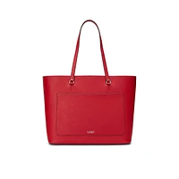 Medium Karly Crosshatch Leather Tote