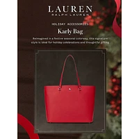 Medium Karly Crosshatch Leather Tote