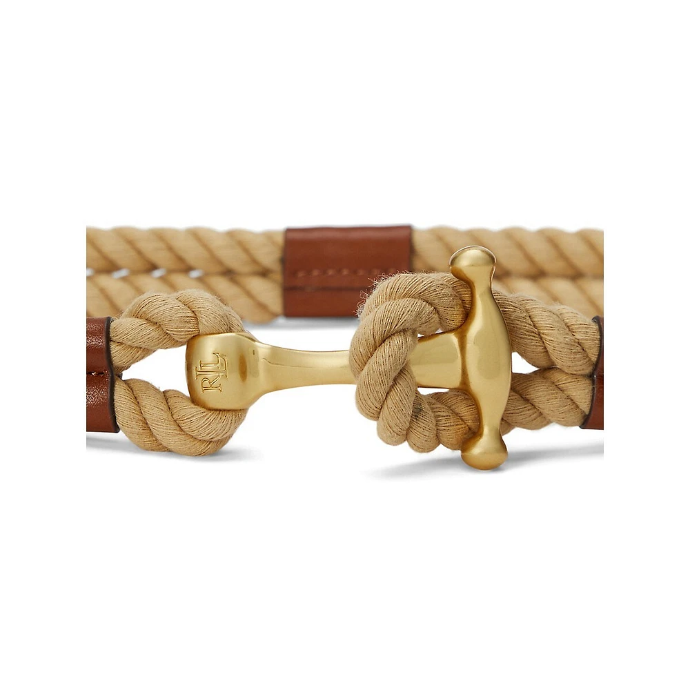 Rope Anchor-Toggle Skinny Belt