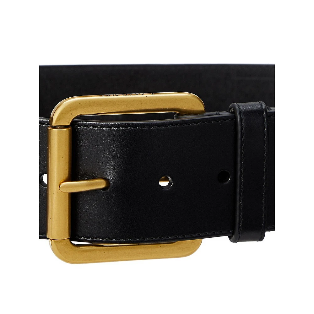 Vachetta Leather Wide Belt