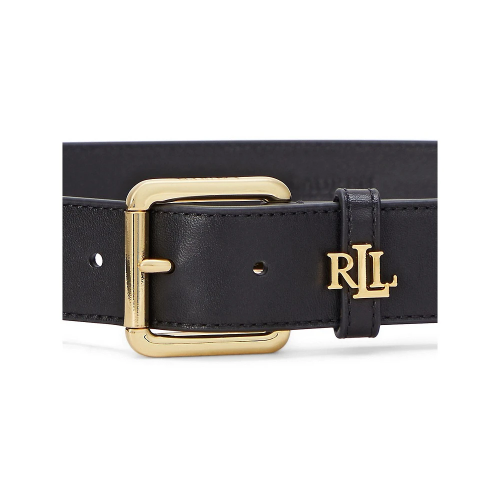 Logo-Keeper Leather Belt