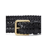 Braided Vachetta Leather Belt