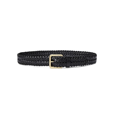 Braided Vachetta Leather Belt