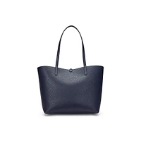 Faux-Leather Large Reversible Tote Bag