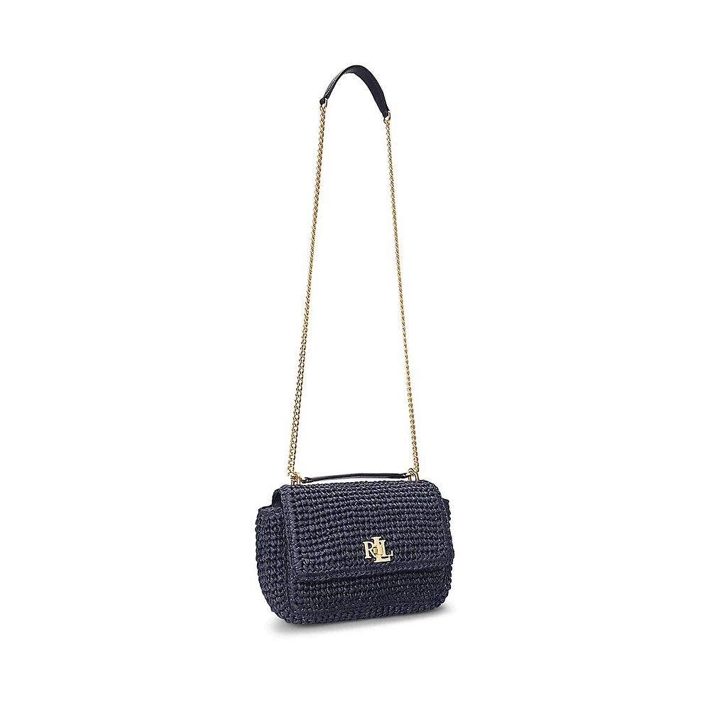 Medium Sophee Straw Convertible Shoulder Bag