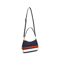 Striped Leather Medium Danni Bag