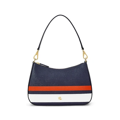 Striped Leather Medium Danni Bag