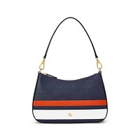 Striped Leather Medium Danni Bag