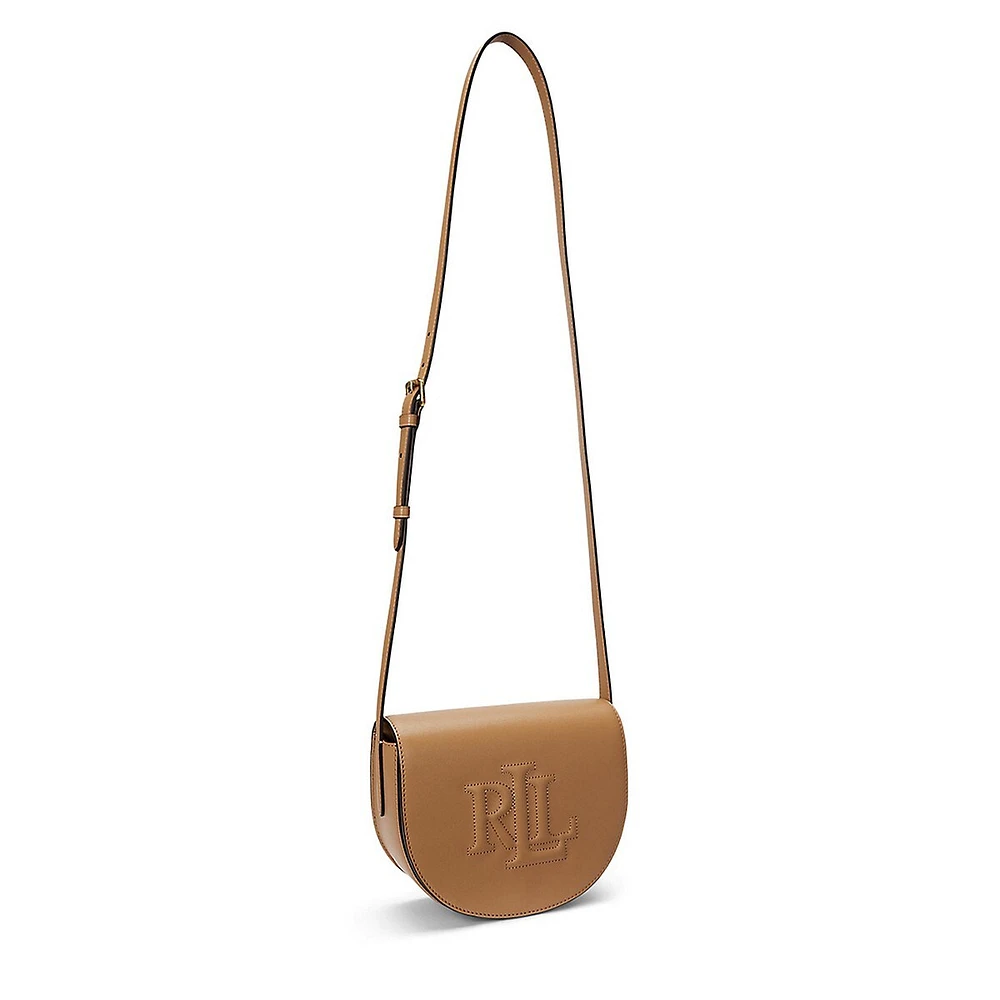 ​Medium Witley Leather Crossbody Saddle Bag