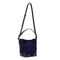 Medium Whitley Canvas & Leather Bucket Bag