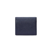 Crosshatch Leather Compact Wallet