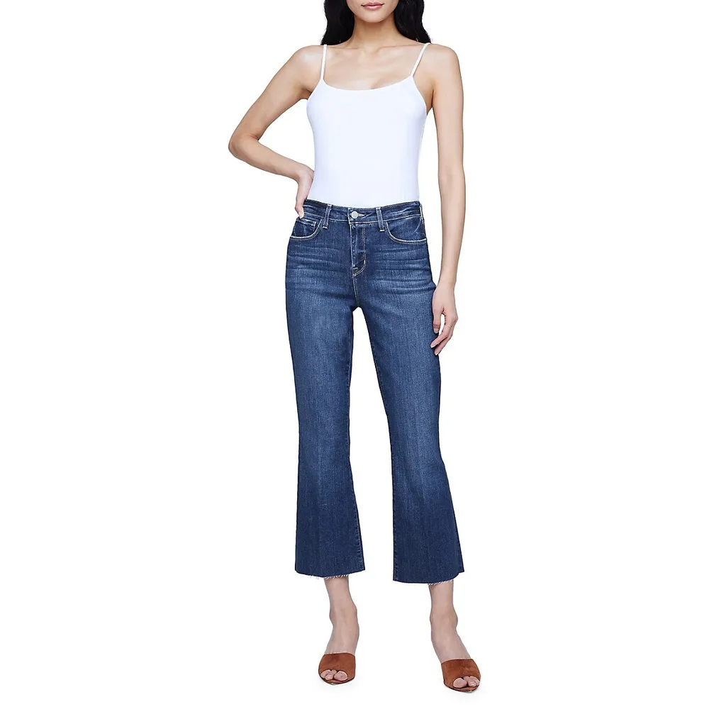 Essentials Kendra High-Rise Cropped Jeans