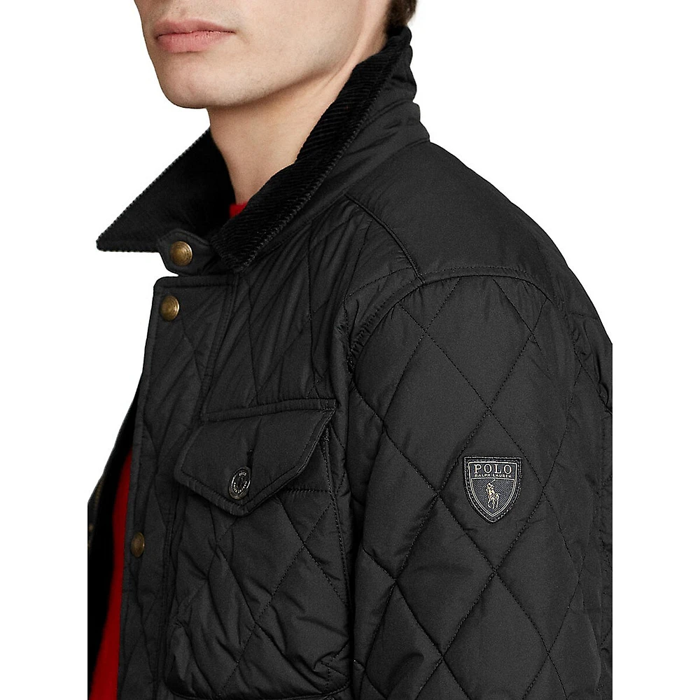 Water-Repellent Quilted Jacket