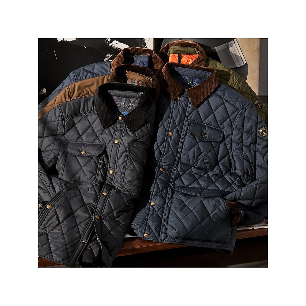 Water-Repellent Quilted Jacket