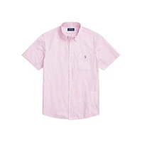 Seersucker Short-Sleeve Stripe Shirt