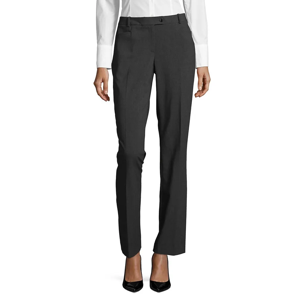 Crosshatched Modern-Fit Pants