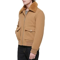 Touch of Wool Bomber Jacket