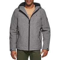 Hooded Fleece-Lined Softshell Jacket