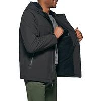 Hooded Fleece-Lined Softshell Jacket