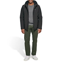 Hooded Fleece-Lined Softshell Jacket