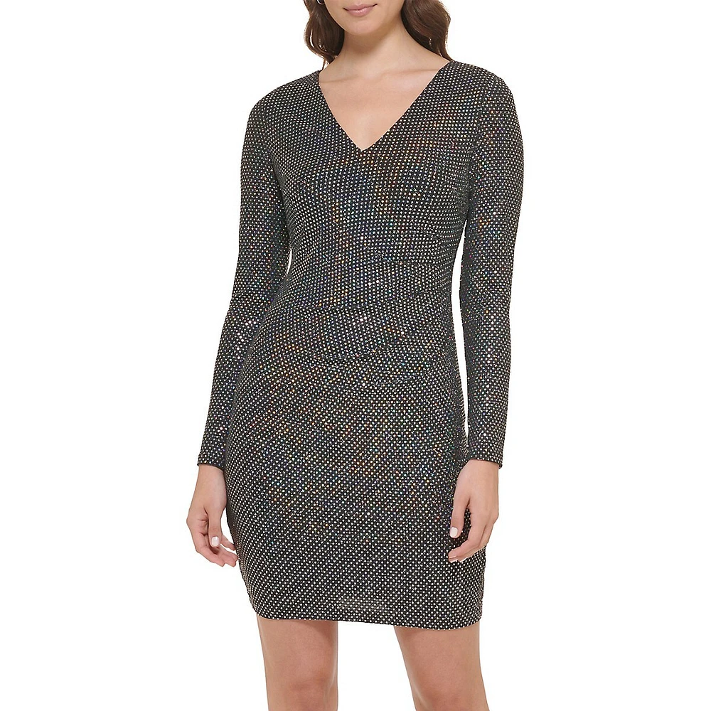 Faux Sequin Bodycon Dress