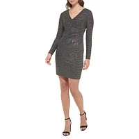 Faux Sequin Bodycon Dress