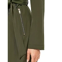 Trenchcoat souple avec similifourrure