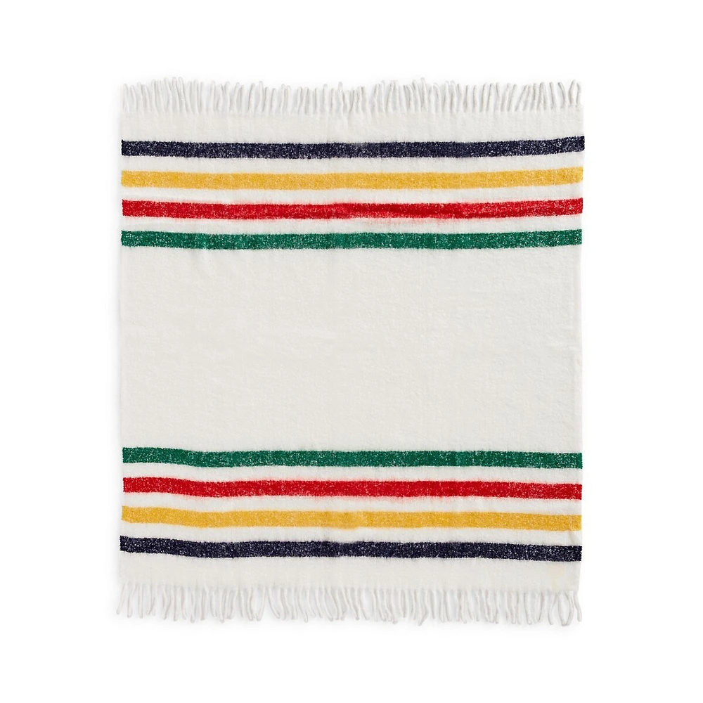 Multistripe All Season Wool-Blend Throw