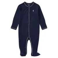 Baby Boy's Long Sleeve Footed Coverall