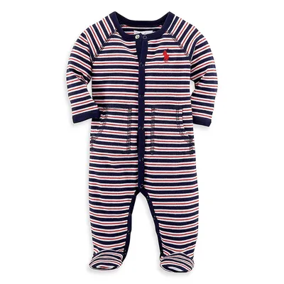 Baby Boy's Striped Cotton Coverall