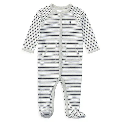 Baby Boy's Striped Cotton Coverall