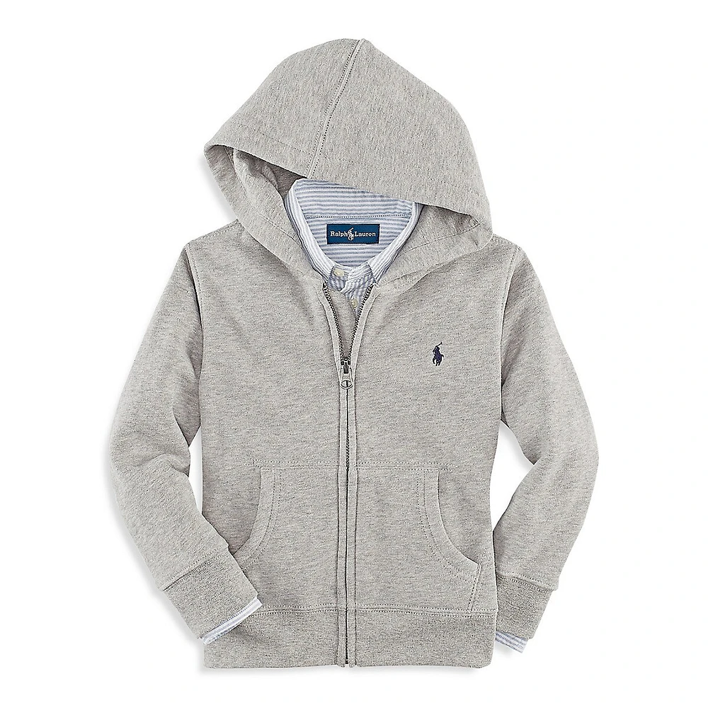 Little Boy's Front Zip Hoodie