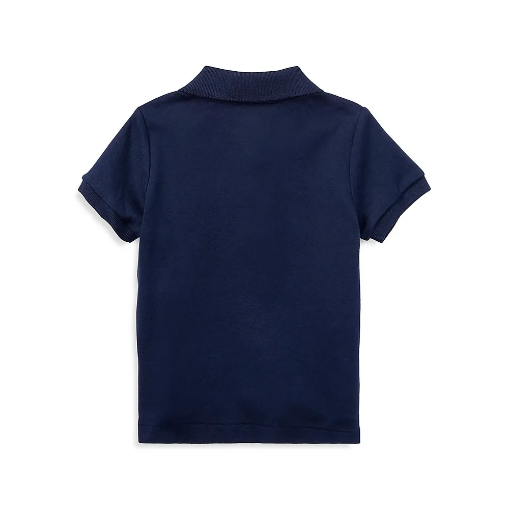 Baby Boy's Cotton Interlock Polo Shirt