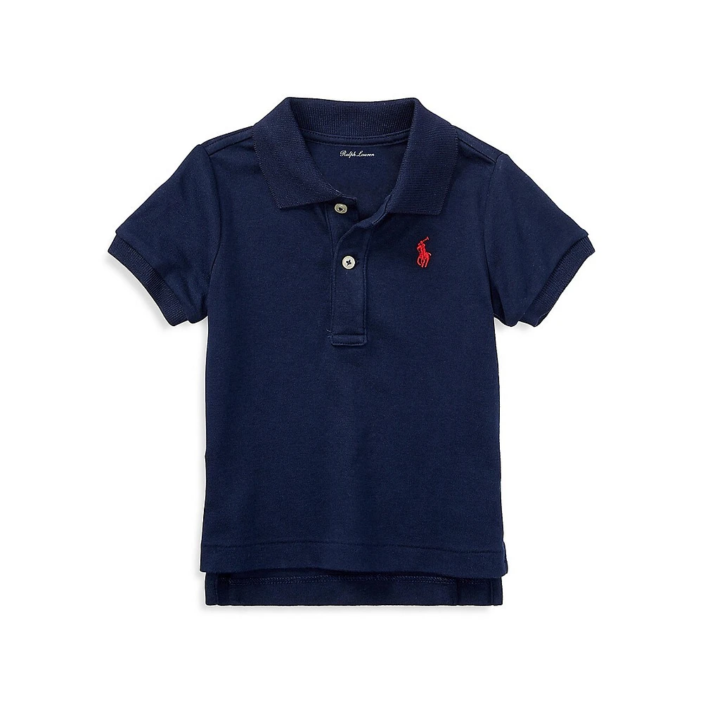 Baby Boy's Cotton Interlock Polo Shirt