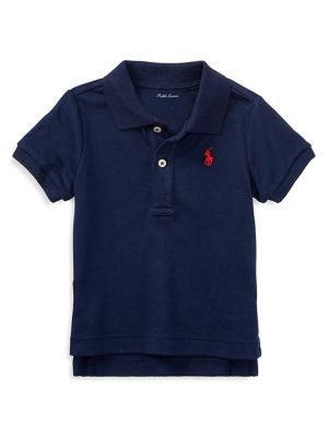 Baby Boy's Cotton Interlock Polo Shirt