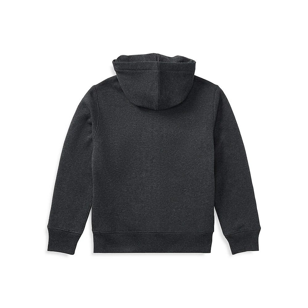 Little Boy's Front Zip Hoodie