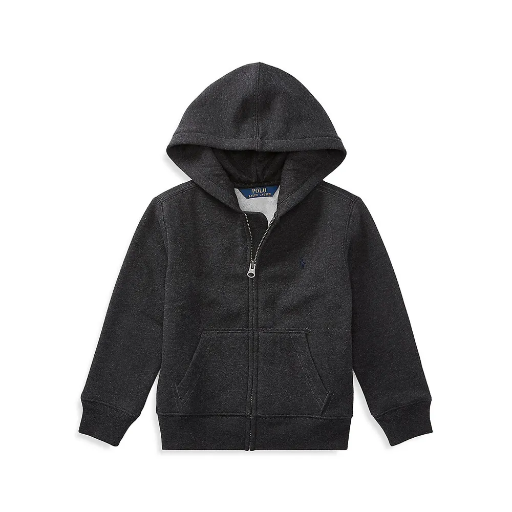 Little Boy's Front Zip Hoodie