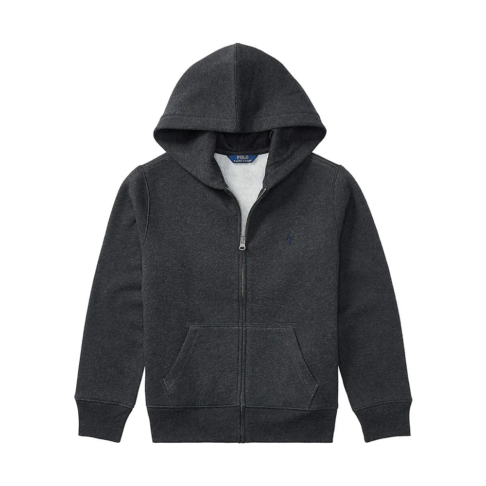 Little Boy's Front Zip Hoodie