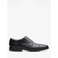 Clarkslite Leather Cap-Toe Derby Dress Shoes