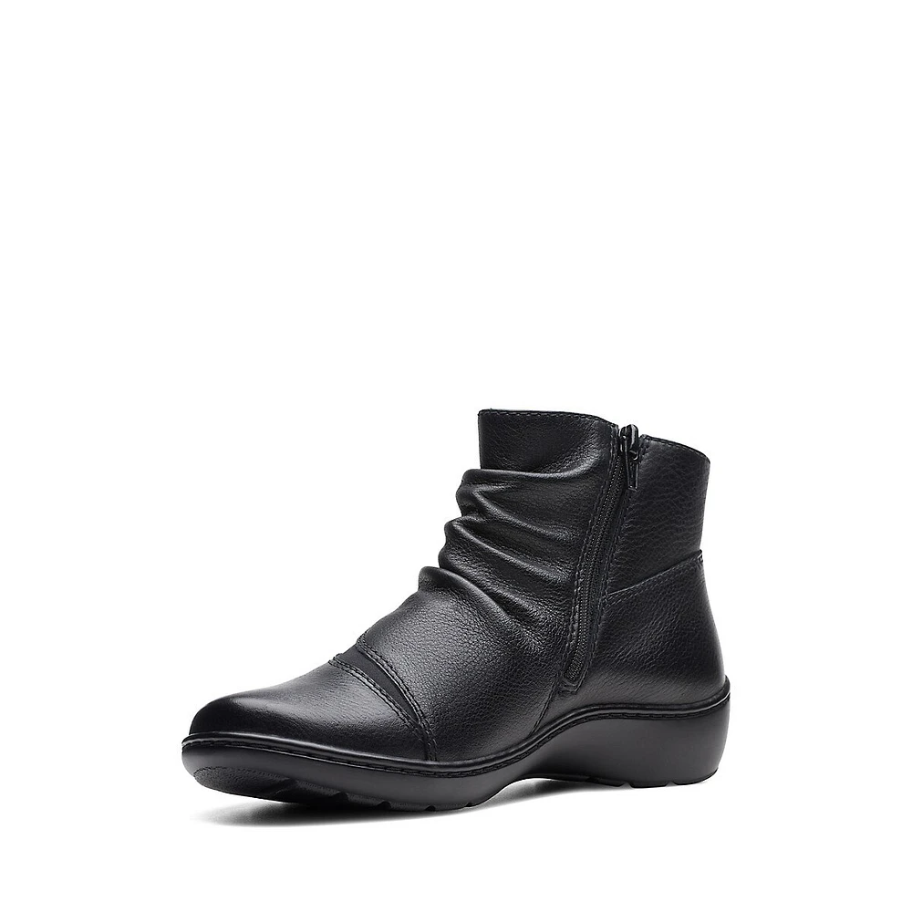 Cora Derby Leather Ankle Boots