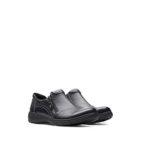 Carleigh Ray Side-Zip Leather Casual Shoes