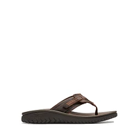 Men's Wesley Sun Leather Toe-Thong Sandals